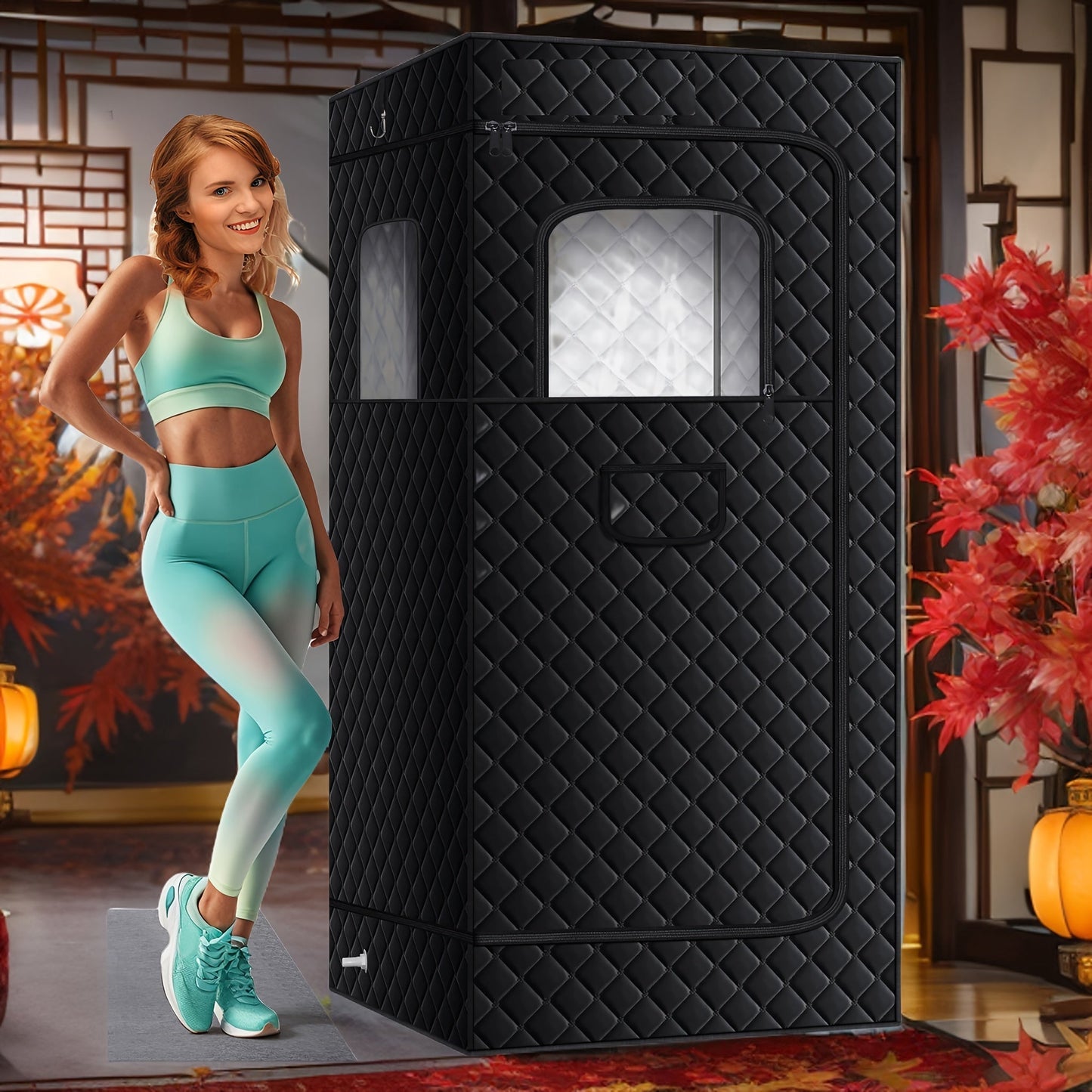 Portable Full-Body Sauna Tent for Indoor Detox-4