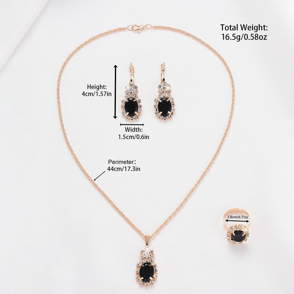 Luxury Women’s Rhinestone Quartz Watch Set (5-Piece)-3