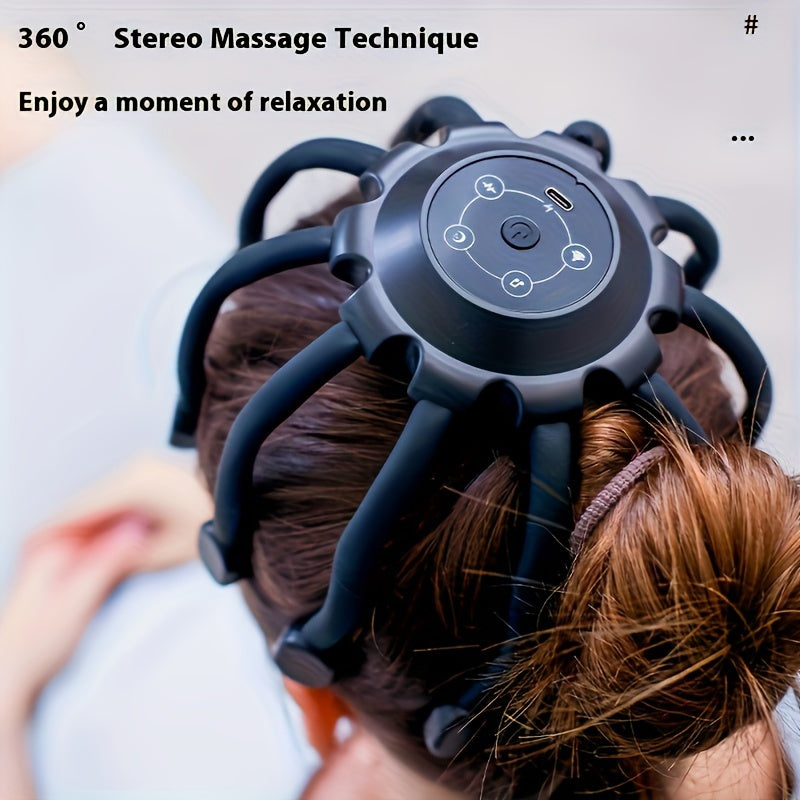 Multi-Claw Electric Massager for Head, Scalp, and Neck(Black)-2