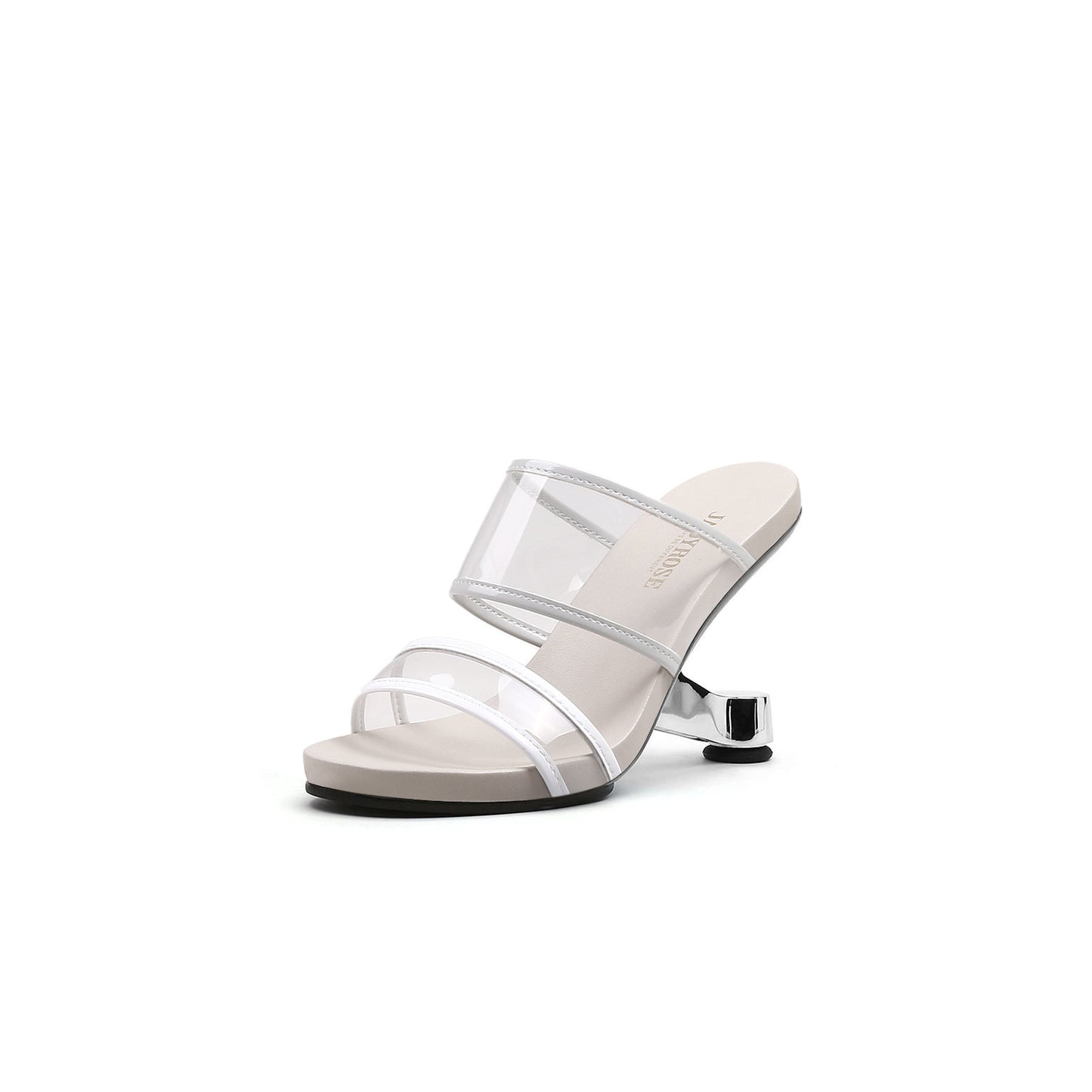 Contrast Color Transparent Heels-1