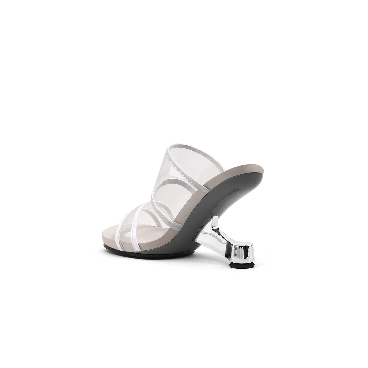 Contrast Color Transparent Heels-3