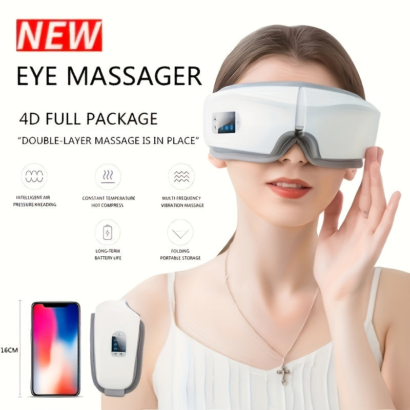 Smart Eye Massager with Heat Therapy and Vibration-2