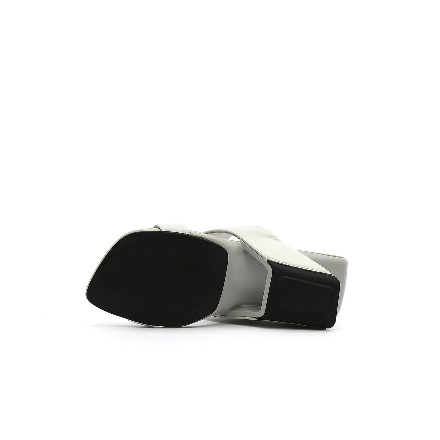Electrifying Double Strap Edgy Heel-Less Wedges-4