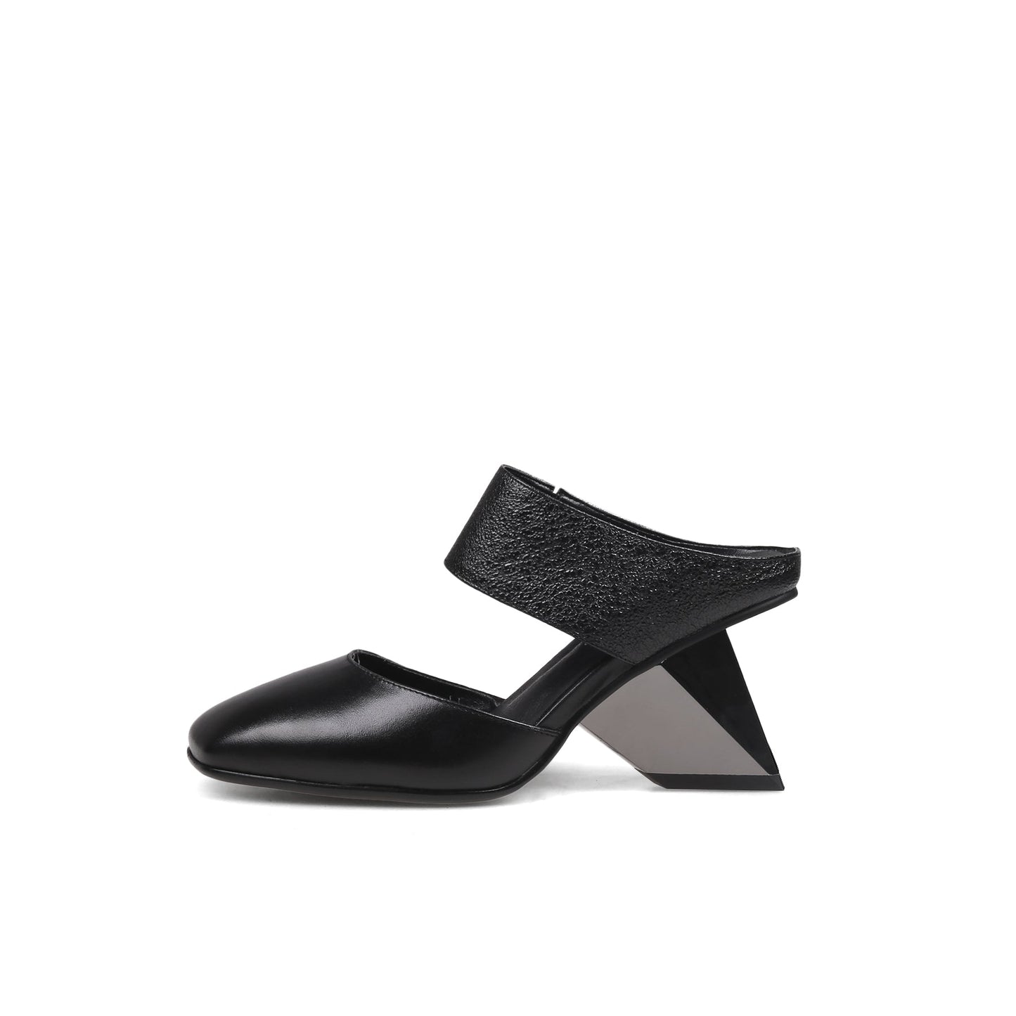 Femme Ankle Strap Gravity Block Heel Pumps-0