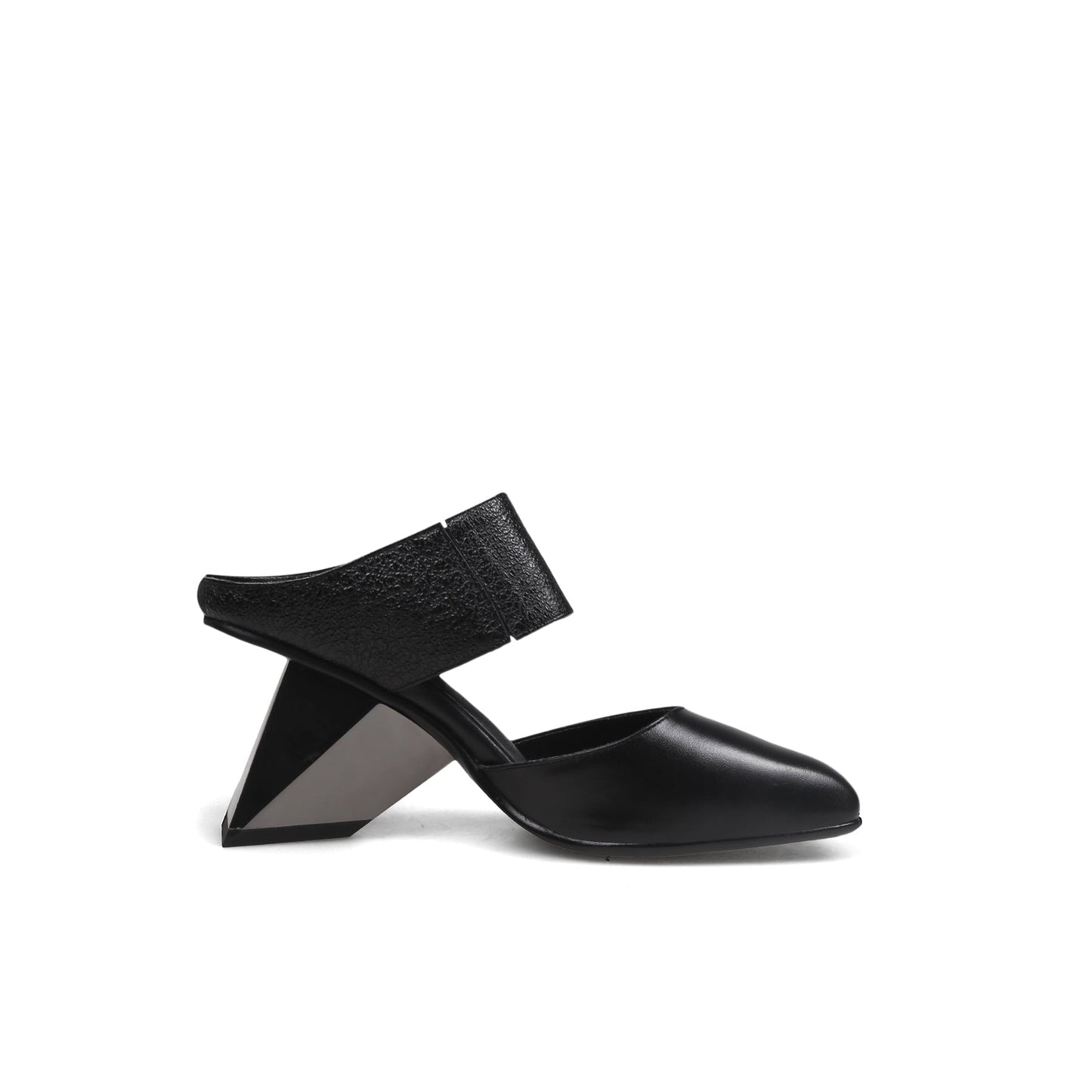 Femme Ankle Strap Gravity Block Heel Pumps-3