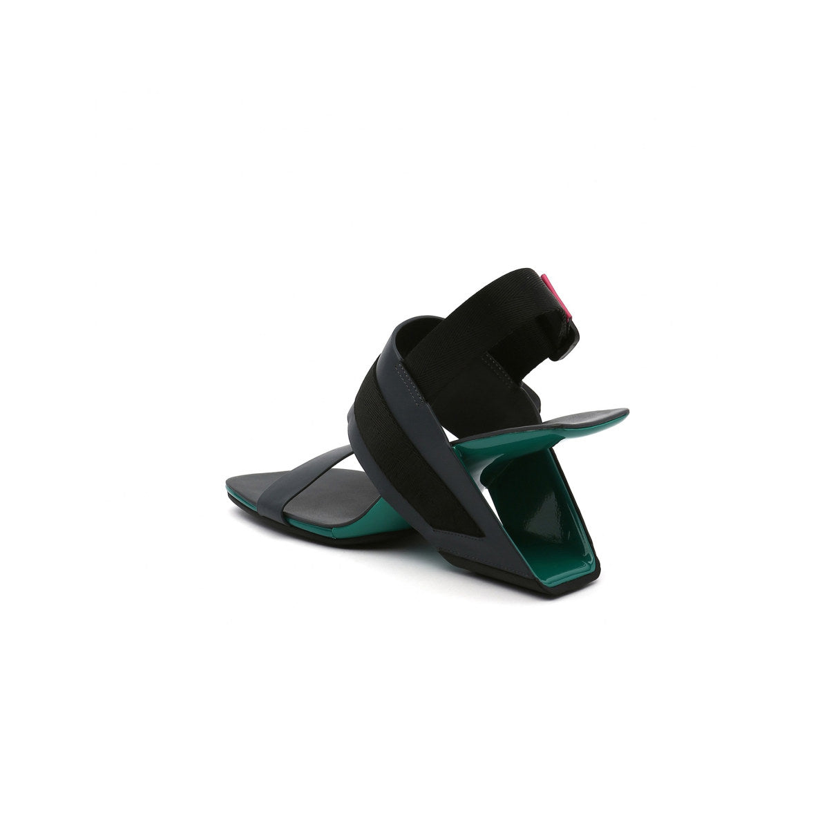 Multi-Strap Patent Open Toe Sandals-3
