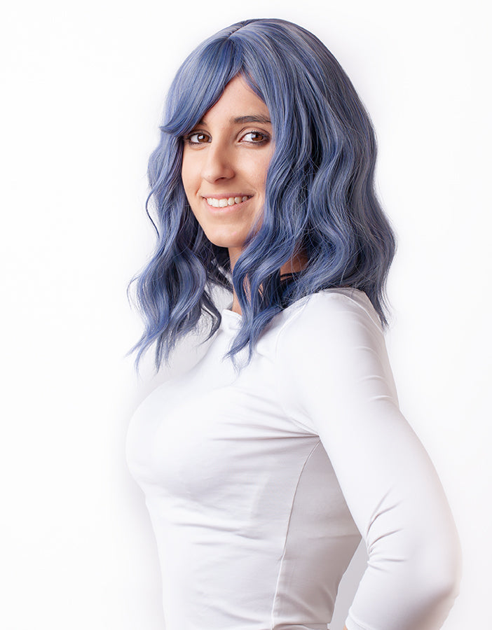 Paróka műhaj RIO IceBlue Kék-Ezüst AFROline-3
