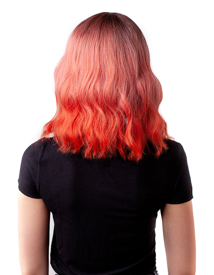 Paróka műhaj RIO Rosegold-Narancs ombre AFROline-1