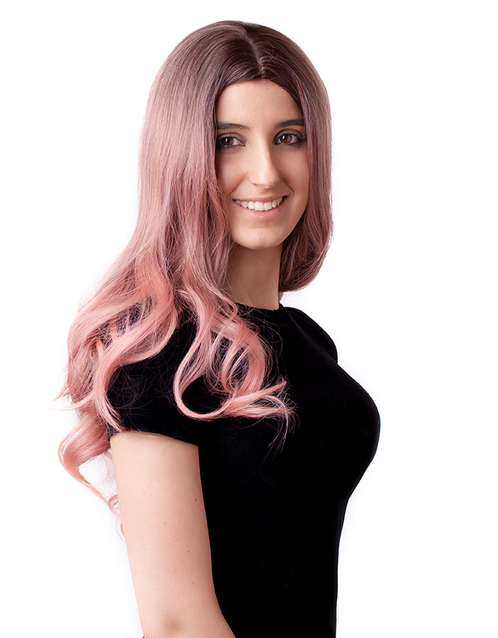 Paróka műhaj ZARAGOZA Rosegold ombre AFROline-3