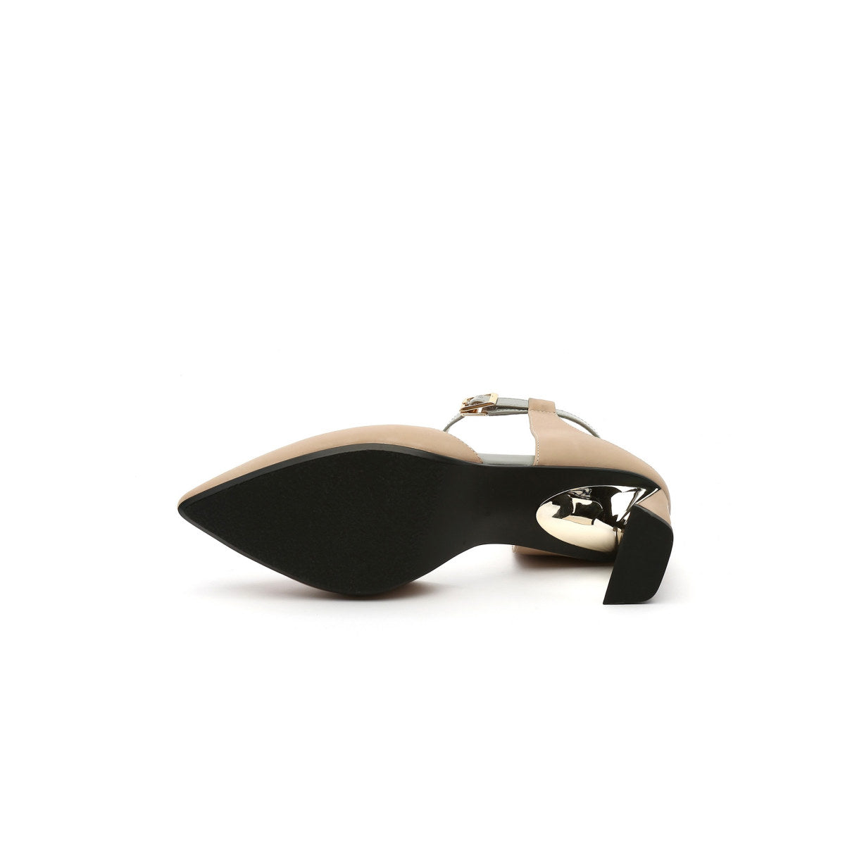 Pointed Toe Ankle Strap D Orsay Heels-4