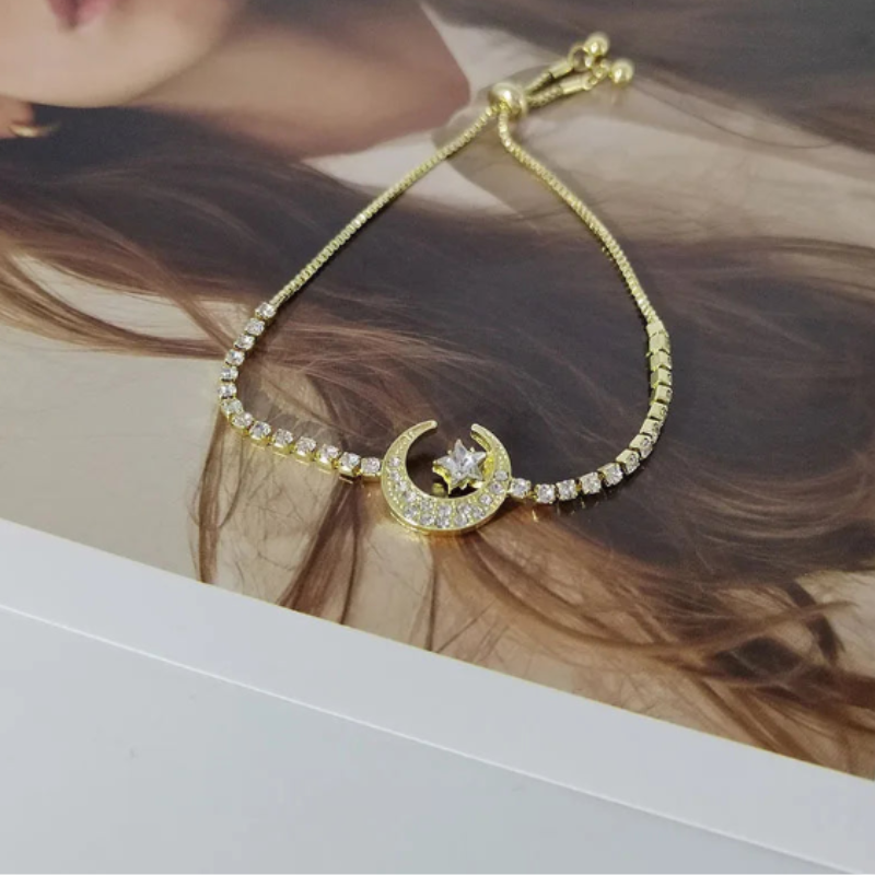 Muslim Moon Star Bracelet Eid Gift Jewelry-1
