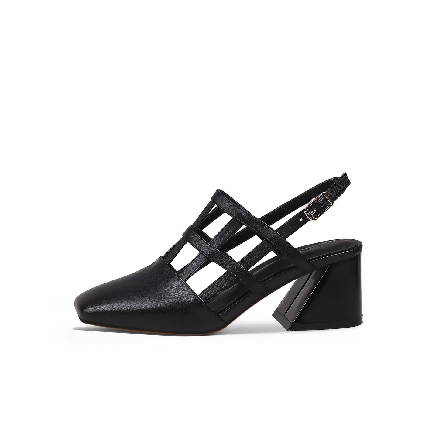 Chic Woven Leather Ankle Strap Mules-0