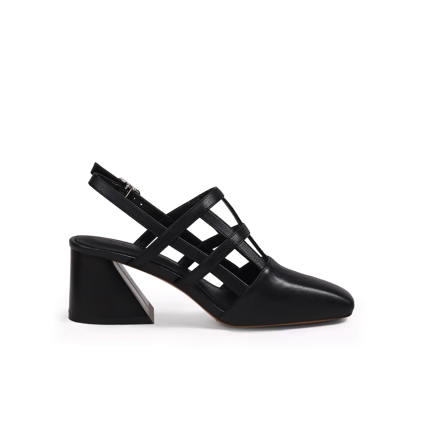 Chic Woven Leather Ankle Strap Mules-2
