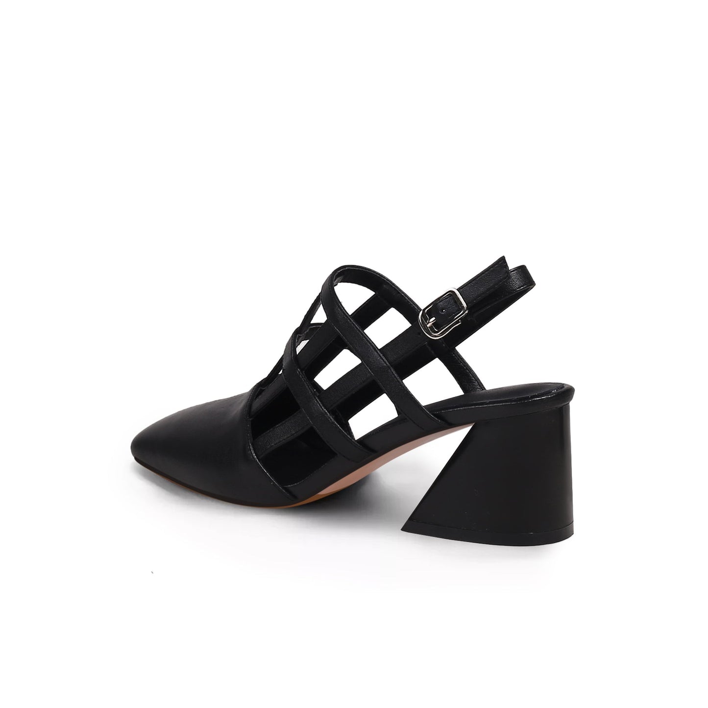 Chic Woven Leather Ankle Strap Mules-3