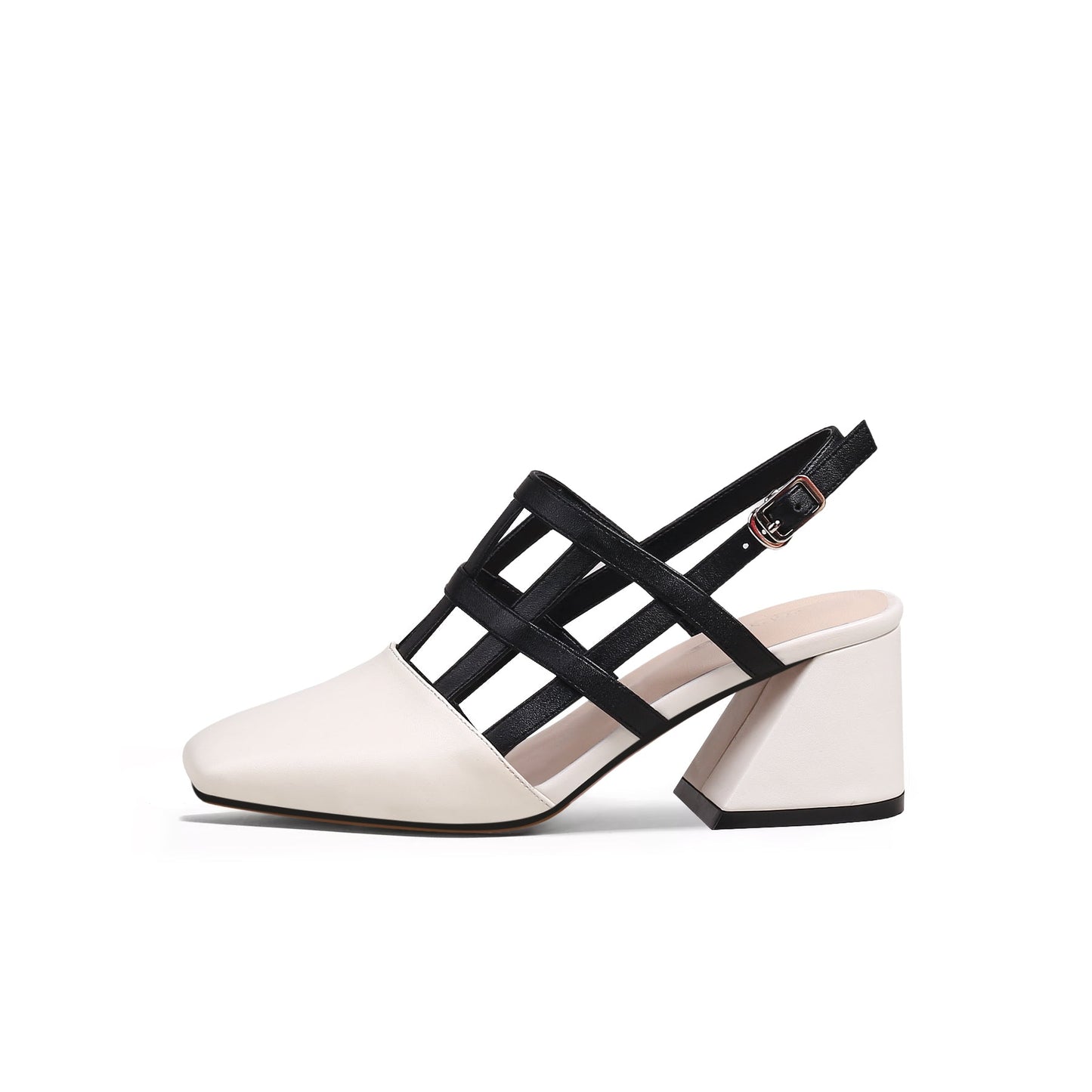 Chic Woven Leather Ankle Strap Mules-5