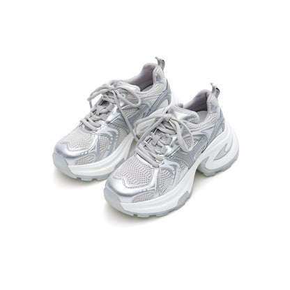 Breathable Mesh Platform Sneakers-1