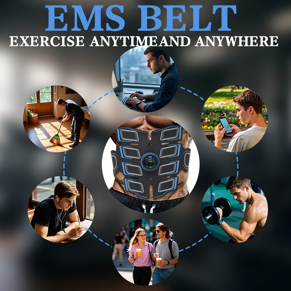 Muscle Stimulator EMS Trainer (6 Modes)-3