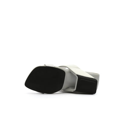 Electrifying Double Strap Edgy Heel-Less Wedges-4