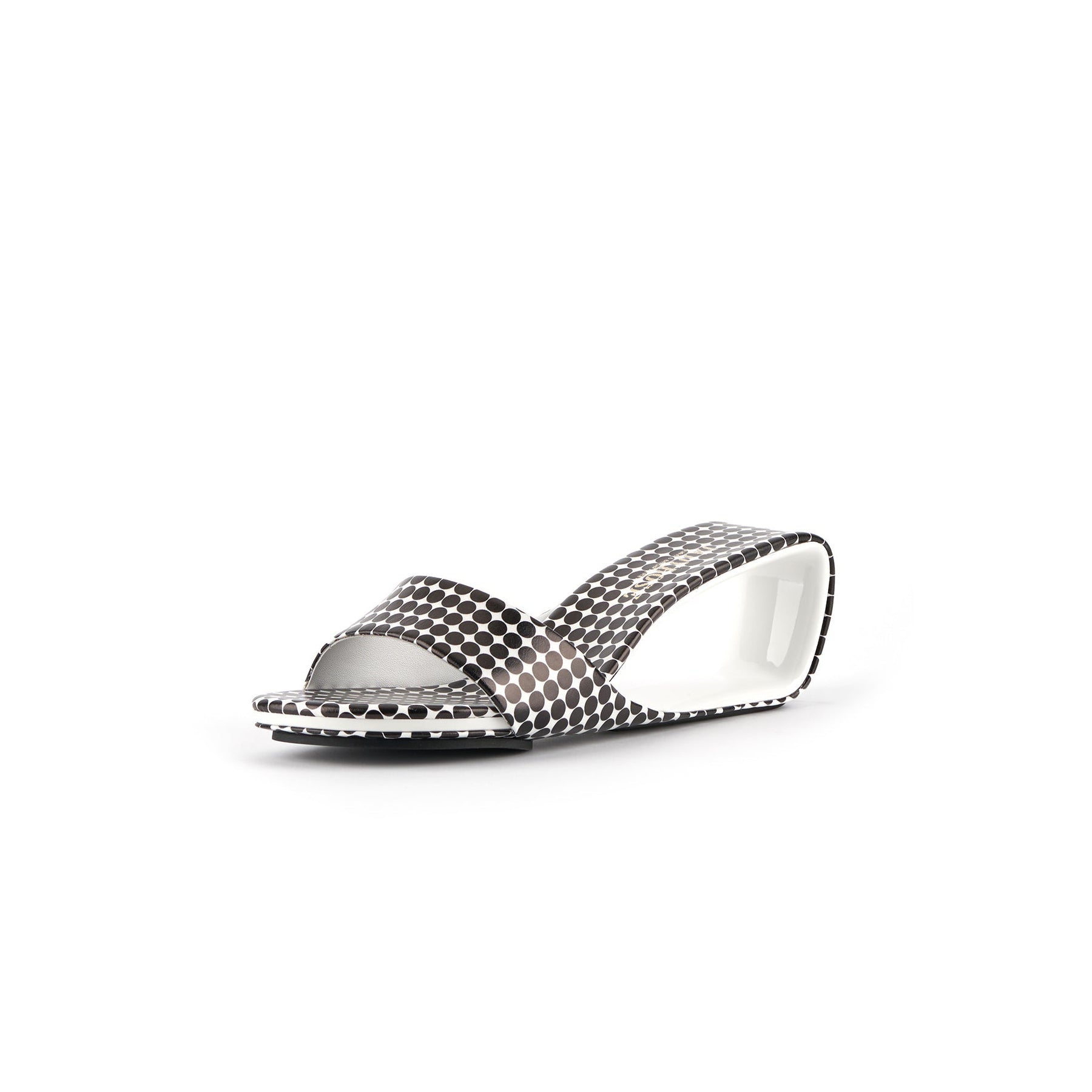 Hollow Low Heel Slip-On Mules-1