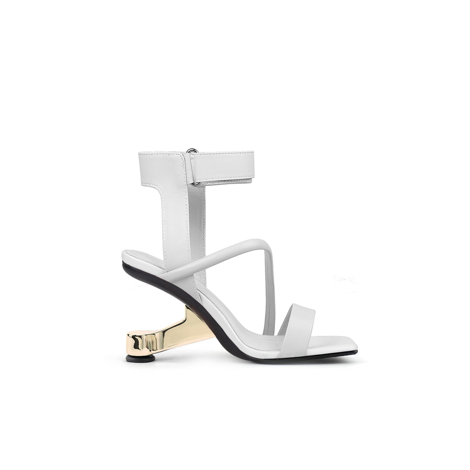 Intertwined Ankle Strap Sandals-2