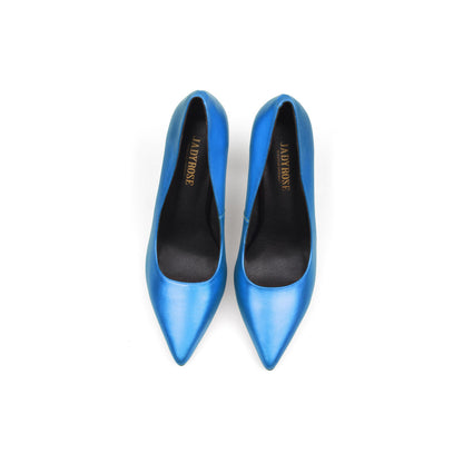 Premium Metallic Point Toe Pumps-3