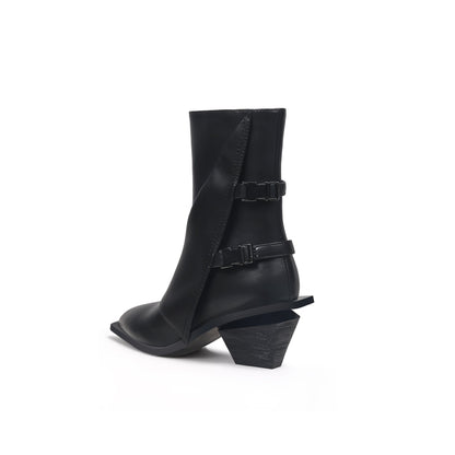 Modern Buckled Boots-3