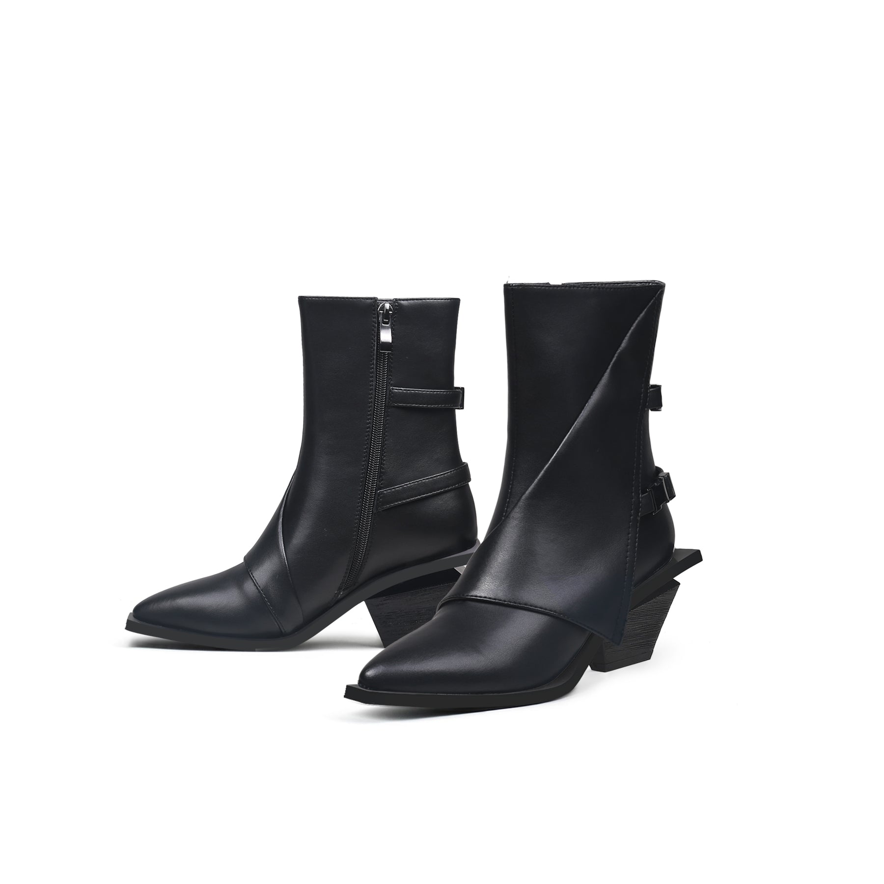 Modern Buckled Boots-4