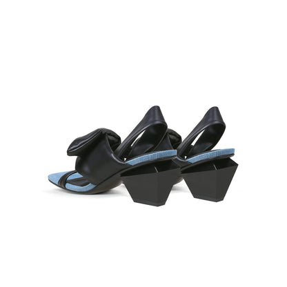 Padded Wrap Slingback Mules-4