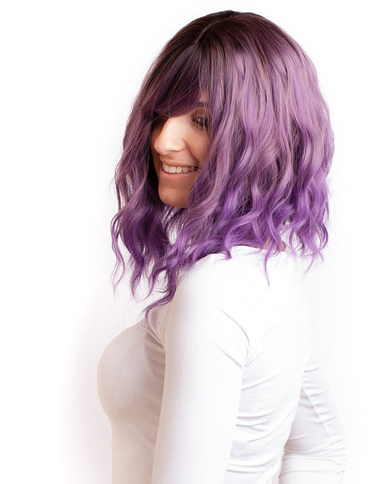 Paróka műhaj RIO Világoslila-ezüst Balayage AFROline-0