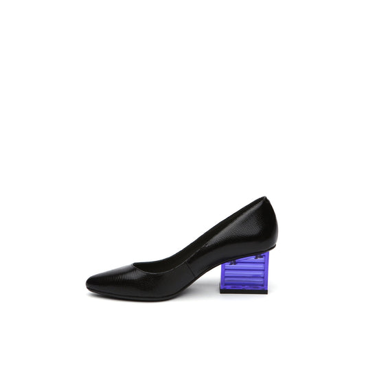 Pointed Toe Glass Block Heels-0