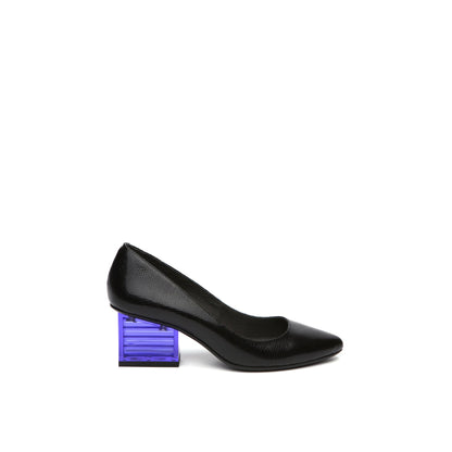 Pointed Toe Glass Block Heels-2