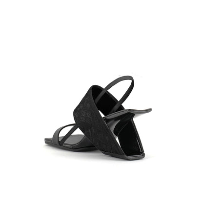 Square Toe Thick Strap Slip On Sandals-3