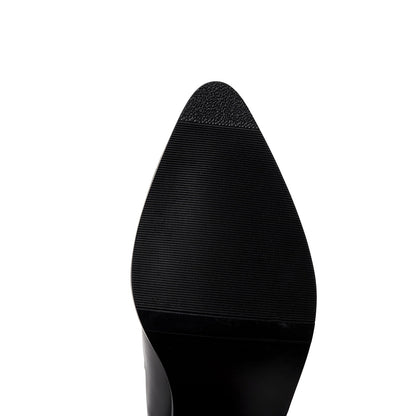 Summer Two Tone Chunky Country Mules-4