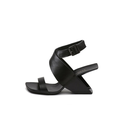 Timeless Ankle Strap Square Toe Sandals-5